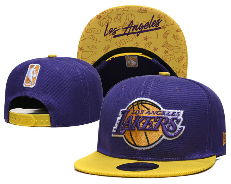 Los Angeles Lakers Embroidered Snapback Hat - Premium NBA Basketball Fan Cap
