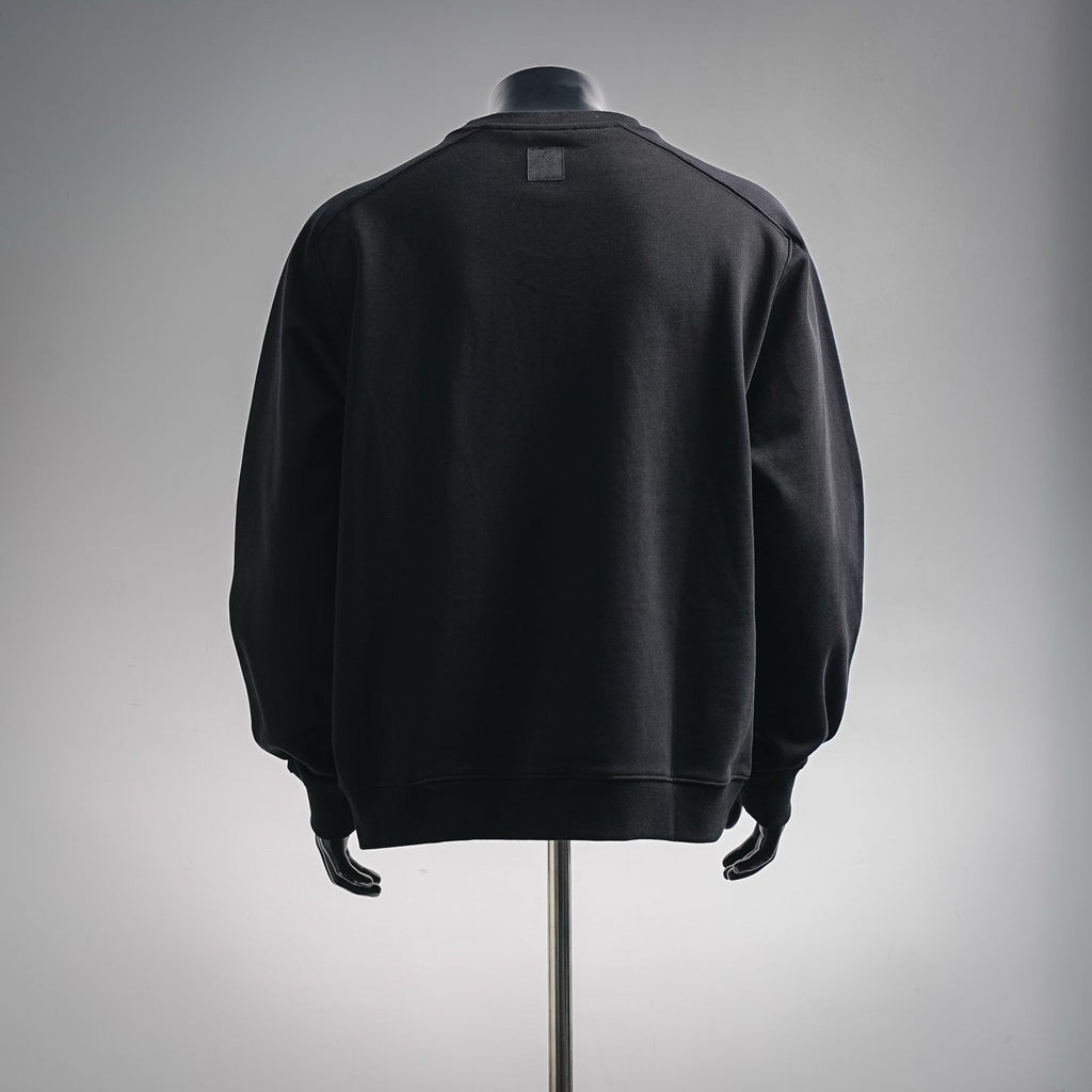 Louis Vuitton Monogram Zipped Pocket Crewneck Sweatshirt - Black