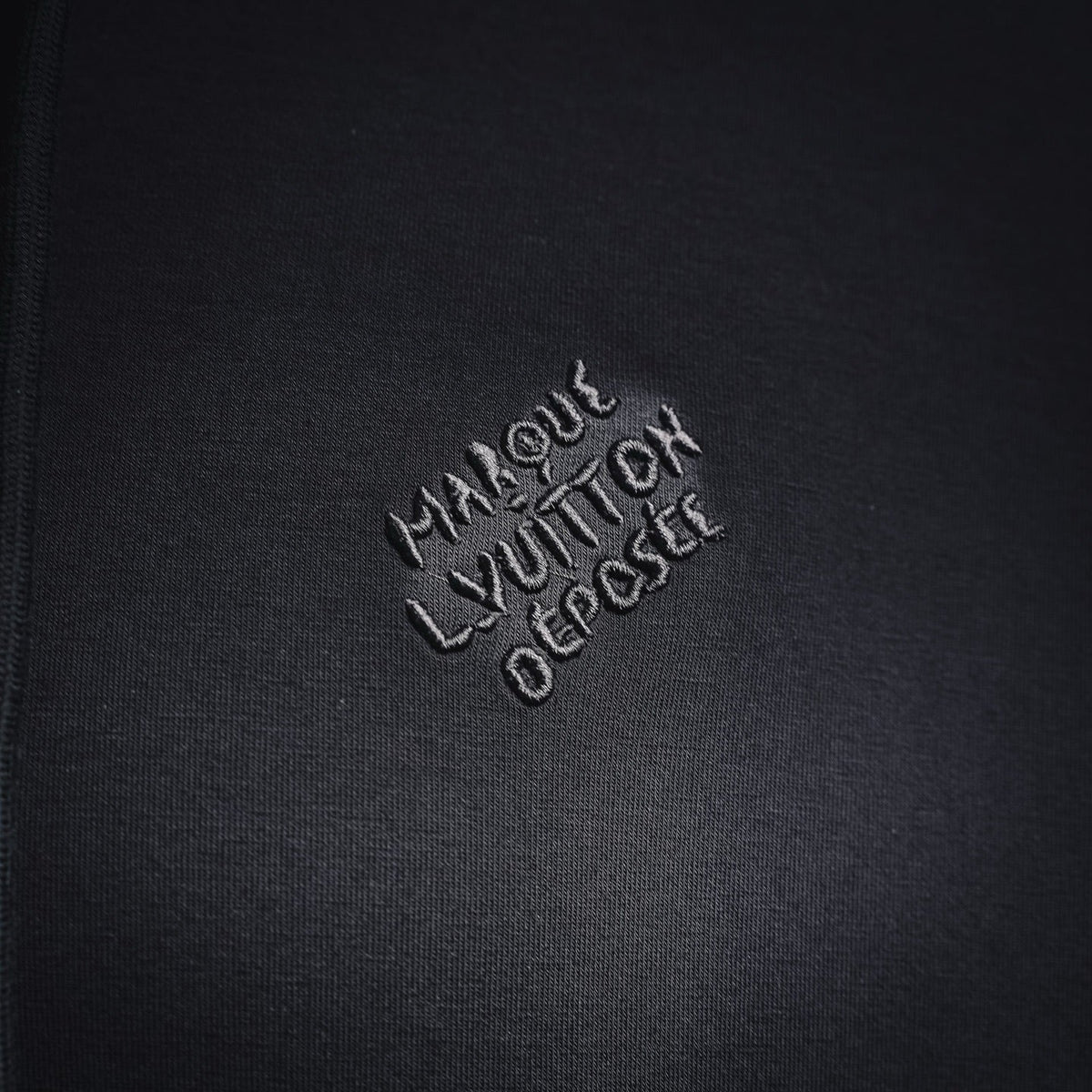 Louis Vuitton Pearl Drawstring Embossed Logo Zipped Hoodie