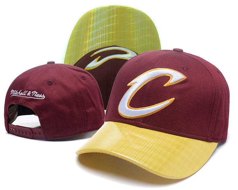 Cleveland Cavaliers "C" Logo Flat Brim Snapback – Leather Visor & Mesh Trucker Cap