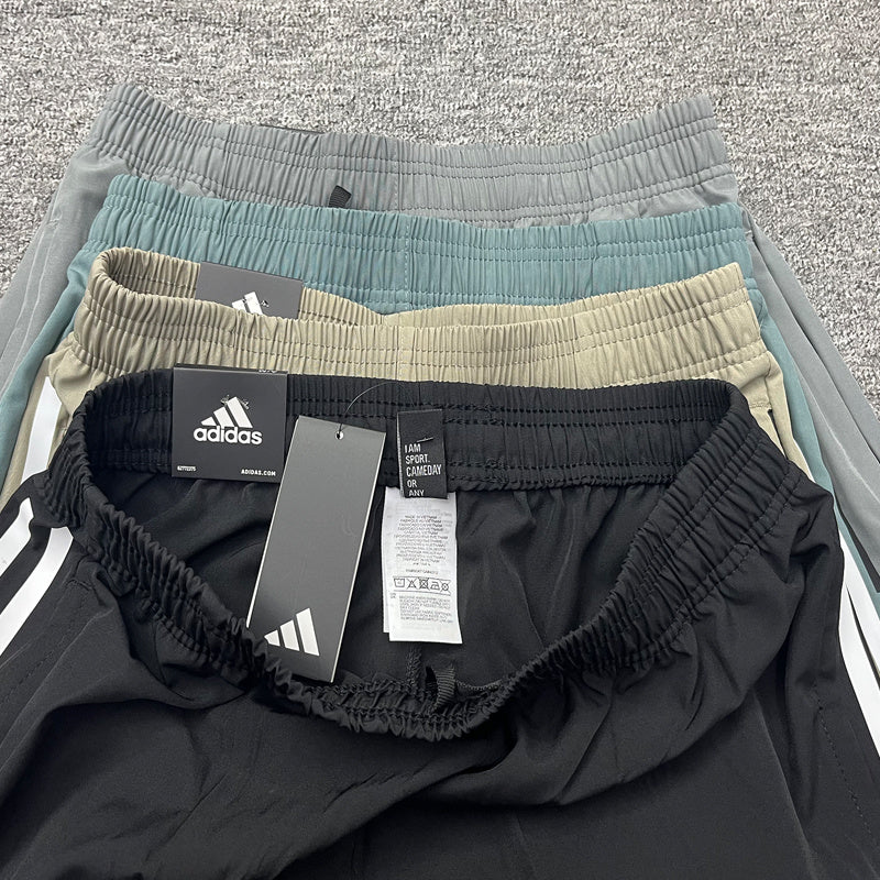 Adidas Men's Colorblock Training Shorts – Lightweight Athletic Running Shorts with Zip Pockets