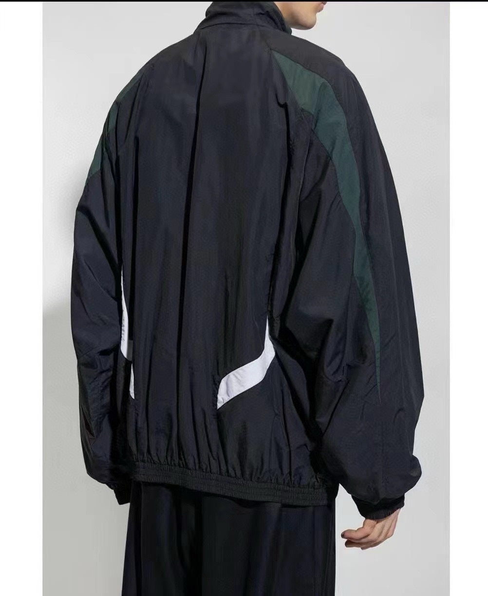 Balenciaga Sporty Colorblock Track Jacket / Windbreaker
