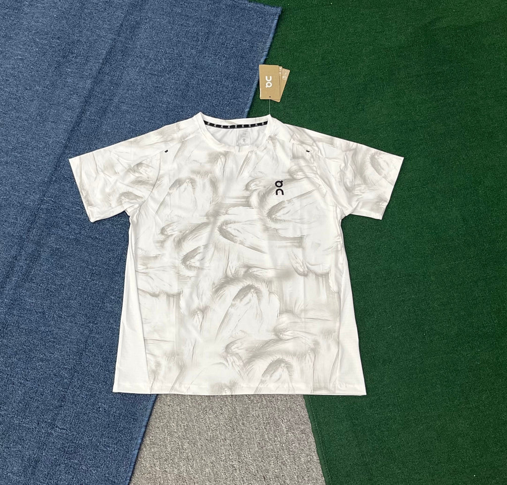 On Running Men's Performance Printed T-Shirt – Breathable Graphic Running Tee