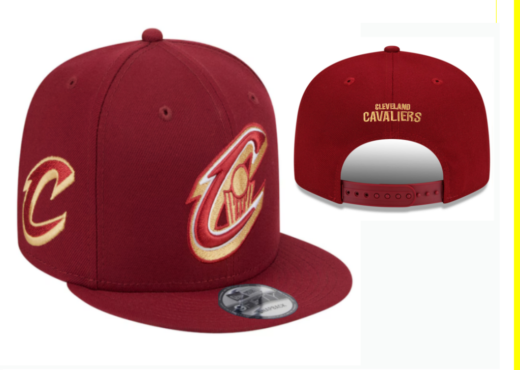 Cleveland Cavaliers "C" Logo Flat Brim Snapback – Leather Visor & Mesh Trucker Cap