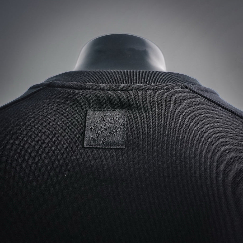 Louis Vuitton Monogram Zipped Pocket Crewneck Sweatshirt - Black