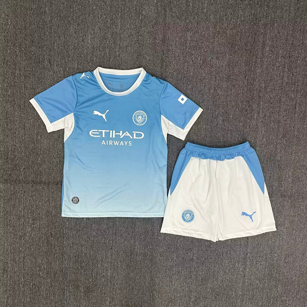 Manchester City Home Jersey & Shorts Kit 2026/27 Season - Official Youth / Kids Football Set