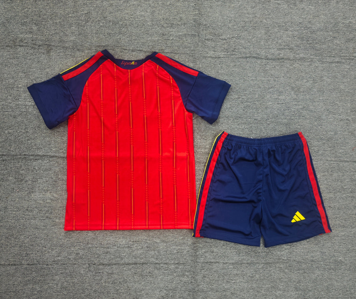 Spain FIFA World Cup 2026 Home Jersey & Shorts Kit - Official Youth / Kids Football Set