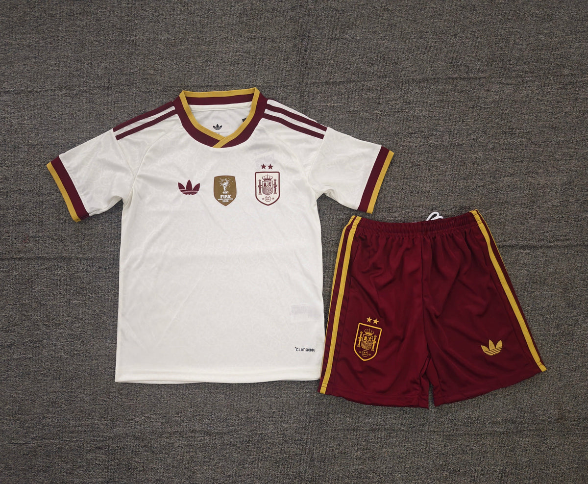Spain FIFA World Cup 2026 Away Jersey & Shorts Kit - Official Youth / Kids Football Set