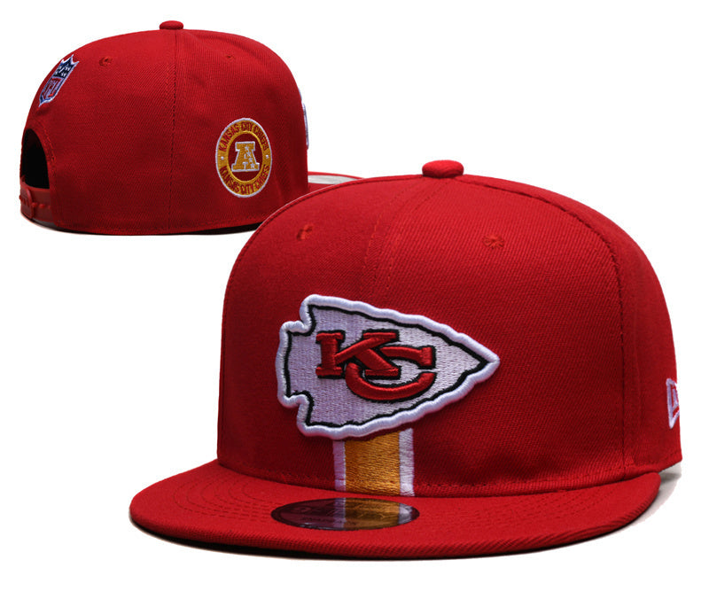 Kansas City Chiefs Embroidered Snapback Hat - Premium Adjustable Sports Fan Cap