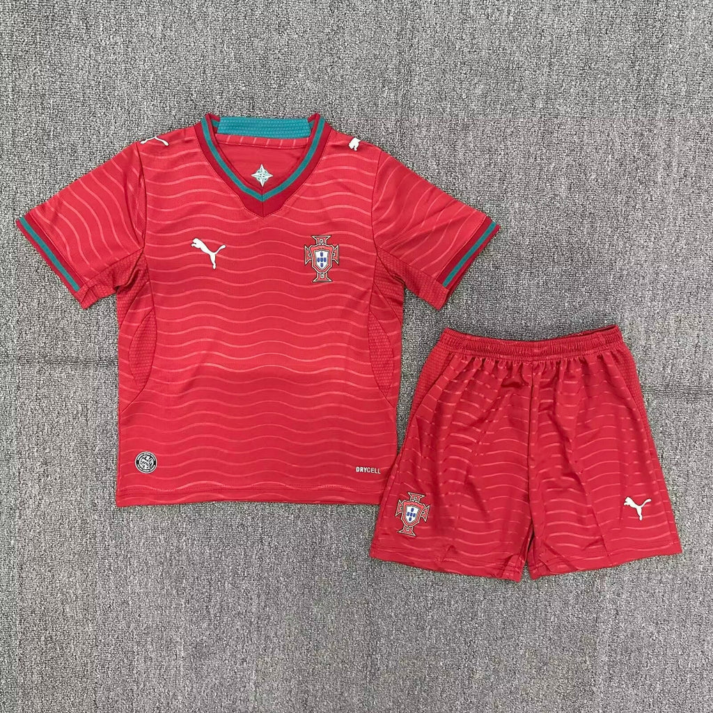 Portugal FIFA World Cup 2026 Home Jersey & Shorts Kit - Official Youth / Kids Football Set
