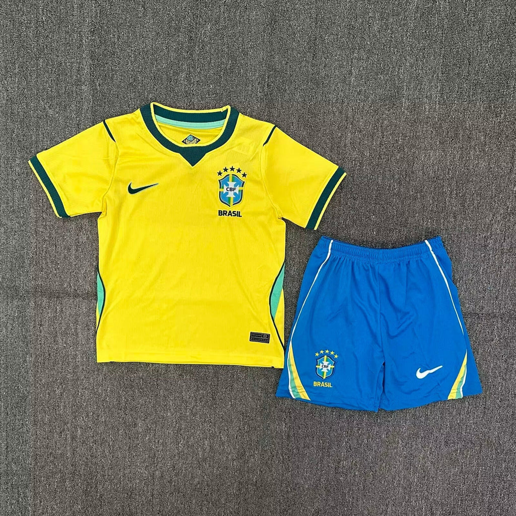 Brazil FIFA World Cup Home Jersey & Shorts Kit - Official Youth / Kids Football Set