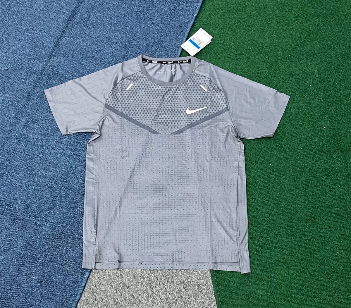 Nike Men's Dri-FIT Running T-Shirt – Breathable Mesh Athletic Performance Tee