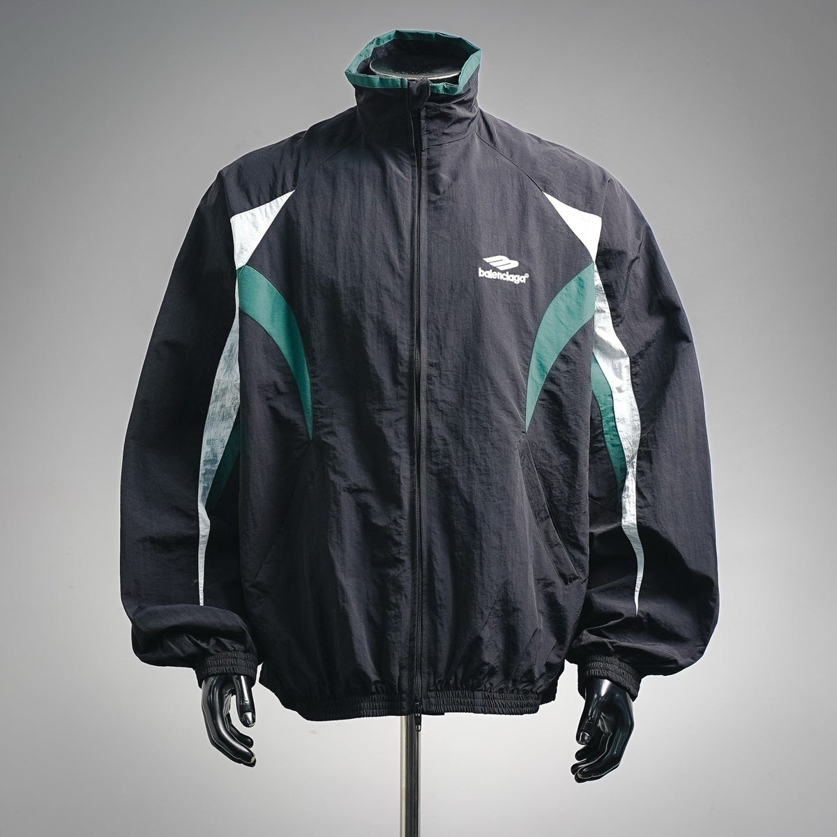 Balenciaga Sporty Colorblock Track Jacket / Windbreaker