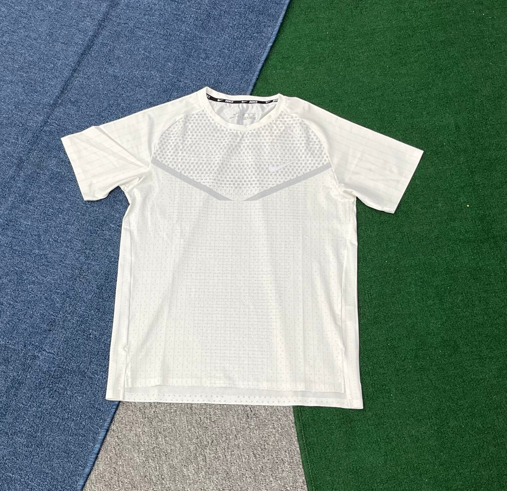 Nike Men's Dri-FIT Running T-Shirt – Breathable Mesh Athletic Performance Tee