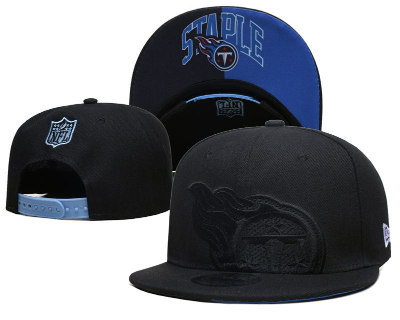 Tennessee Titans Navy & Blackout Snapback – Sword & Flame Logo Streetwear Cap