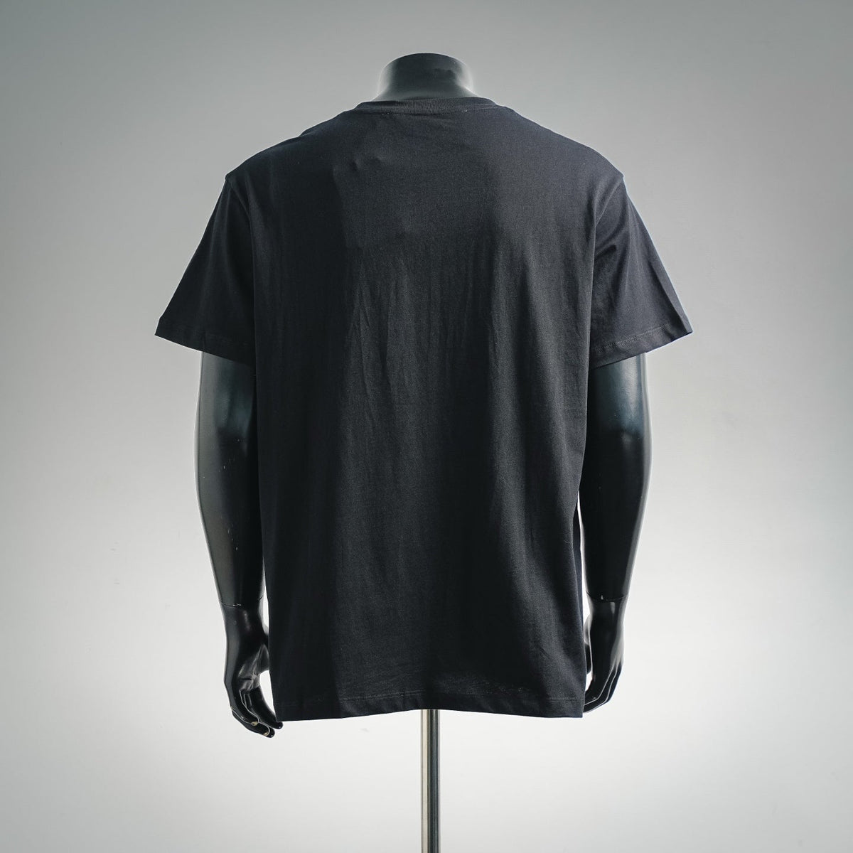 Valentino Metallic VLogo Patch Crewneck Cotton T-Shirt