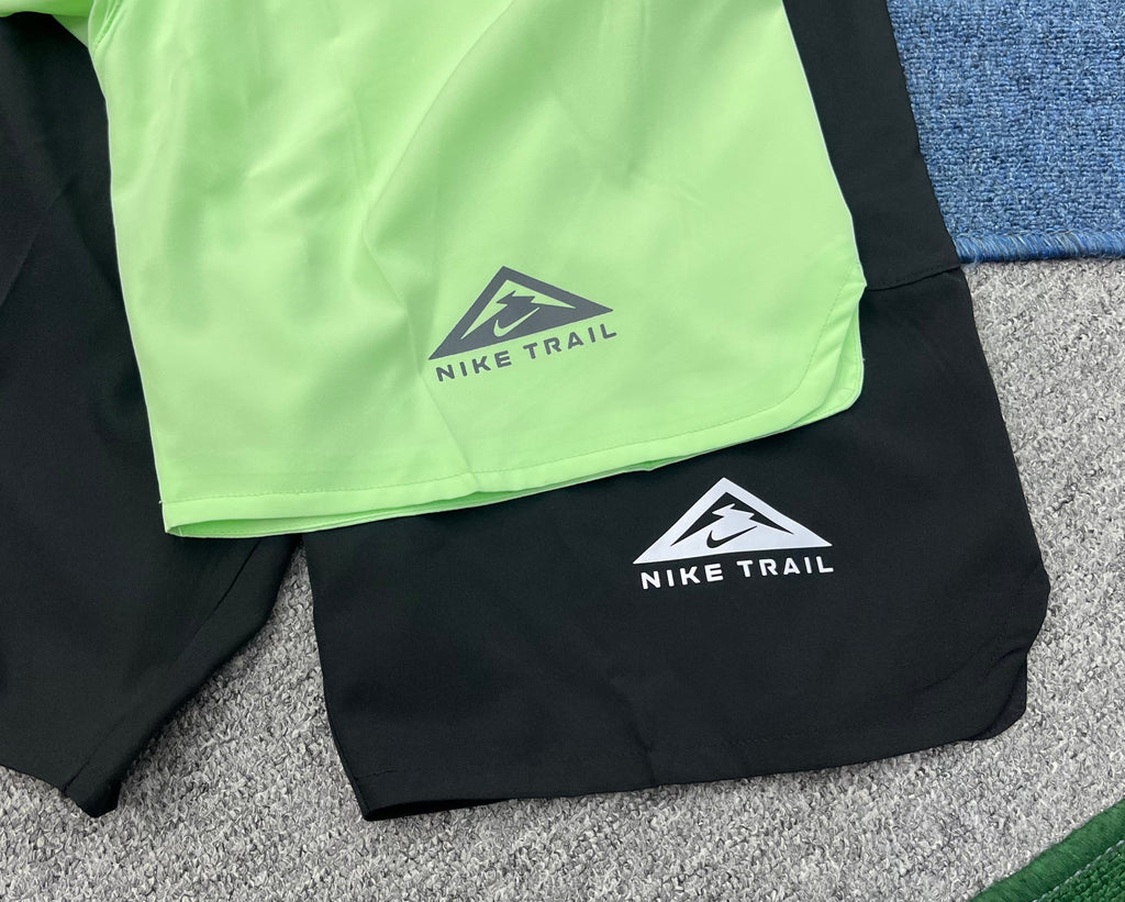 Nike Trail Men's Running Set – Quick-Dry Short Sleeve T-Shirt & Athletic Shorts Duo