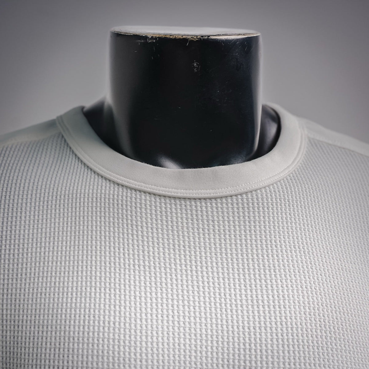 Louis Vuitton Waffle-Knit Panelled Long-Sleeve T-Shirt with Leather Patch