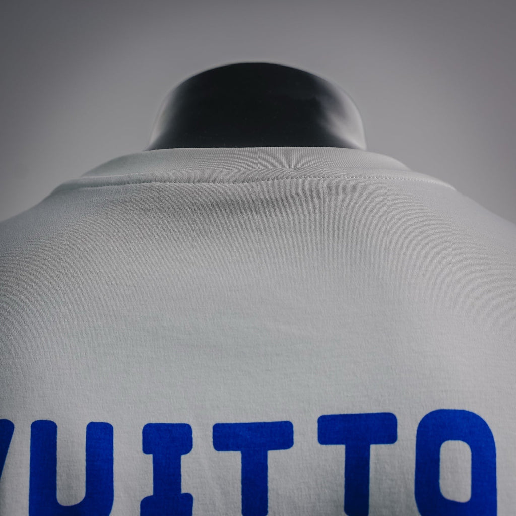 Louis Vuitton Octagonal Monogram & Back Logo Printed T-Shirt - White