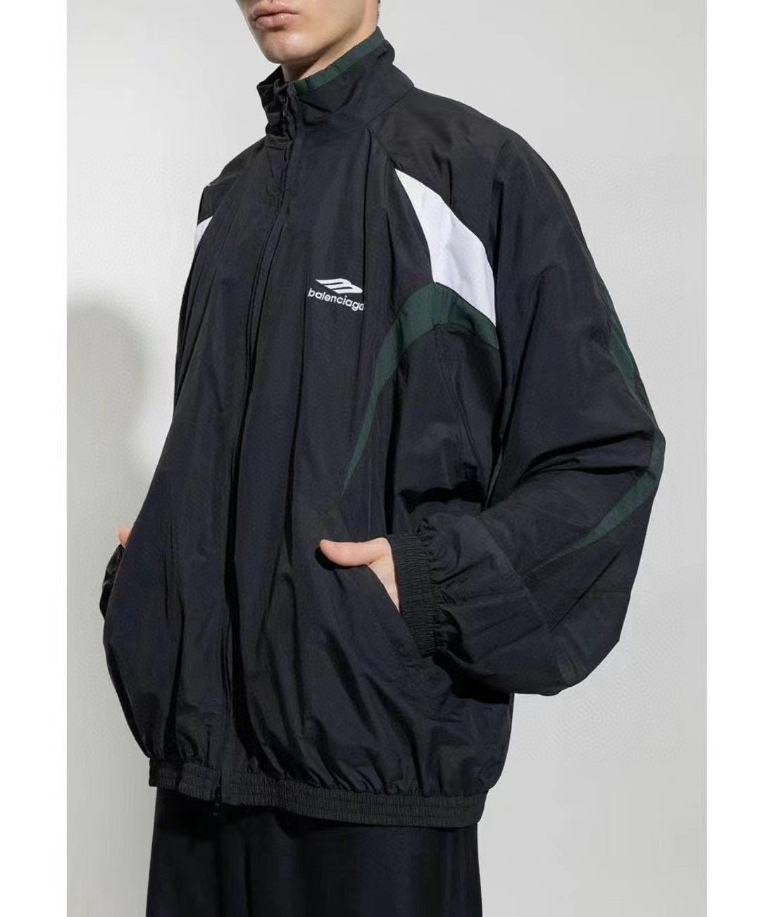 Balenciaga Sporty Colorblock Track Jacket / Windbreaker