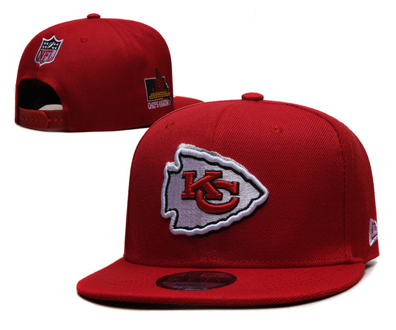 Kansas City Chiefs Embroidered Snapback Hat - Premium Adjustable Sports Fan Cap