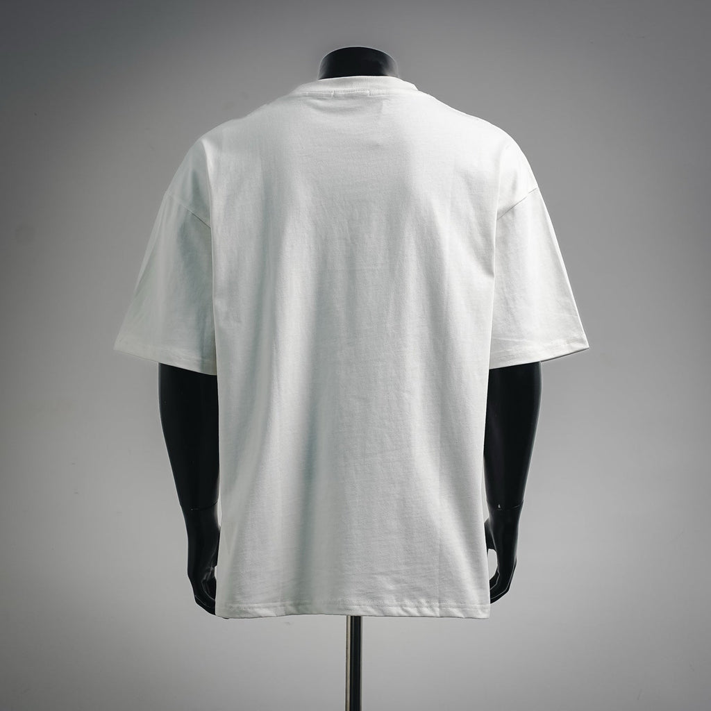 Fendi Embroidered FENDI ROMA Logo Cotton T-Shirt - White