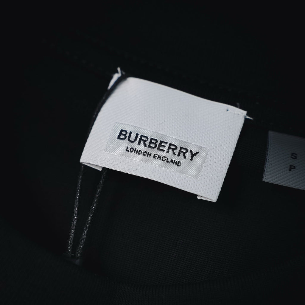 Burberry Vintage Check TB Monogram Cotton T-Shirt - Black