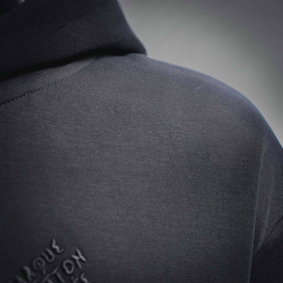 Louis Vuitton Pearl Drawstring Embossed Logo Zipped Hoodie