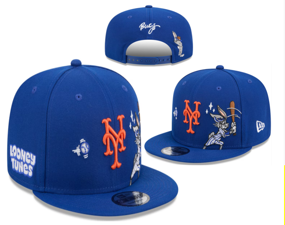 New York Mets Embroidered Snapback Hat - Premium MLB Adjustable Baseball Cap