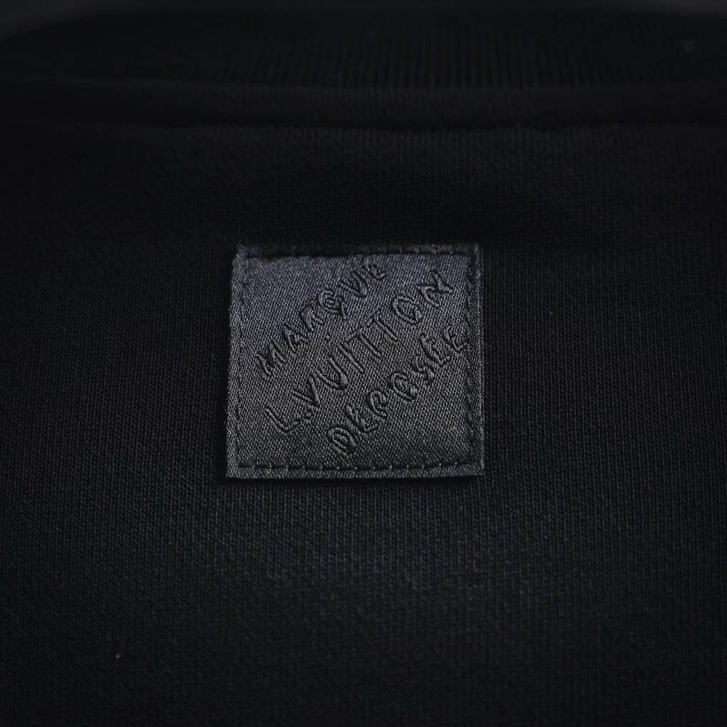 Louis Vuitton Monogram Zipped Pocket Crewneck Sweatshirt - Black