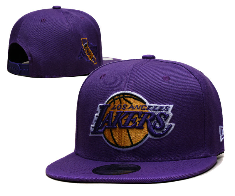 Los Angeles Lakers Embroidered Snapback Hat - Premium NBA Basketball Fan Cap