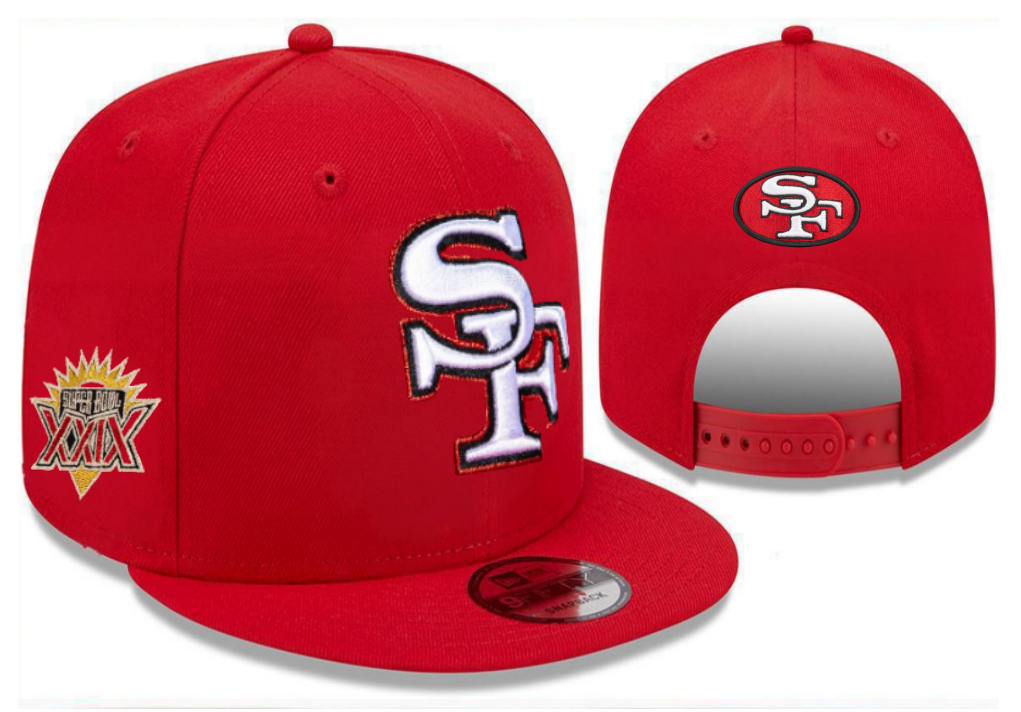 San Francisco 49ers Vintage Super Bowl & Pro Bowl Edition Snapback – SF Logo Flat Visor Hat