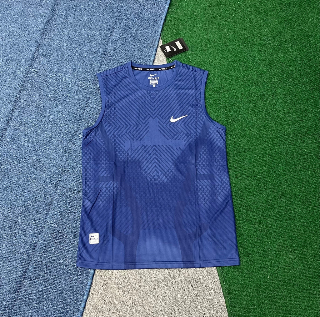 Nike Men's Dri-FIT Geometric Jacquard Sleeveless Training Tank Top – Performance Athletic Vest