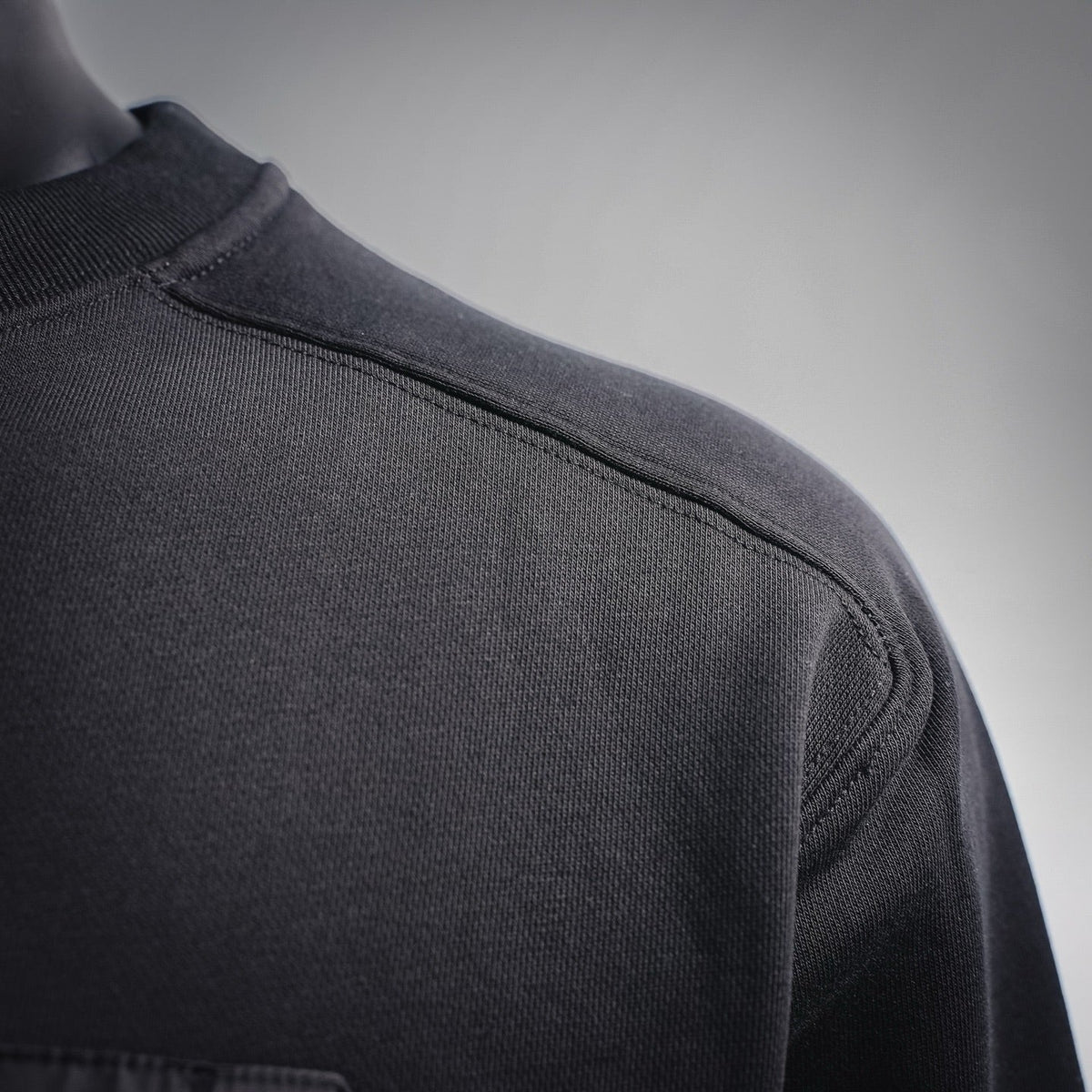 Louis Vuitton Monogram Zipped Pocket Crewneck Sweatshirt - Black