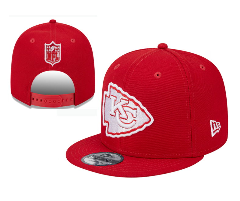 Kansas City Chiefs Embroidered Snapback Hat - Premium Adjustable Sports Fan Cap
