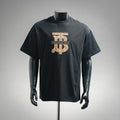 Burberry Vintage Check TB Monogram Cotton T-Shirt - Black