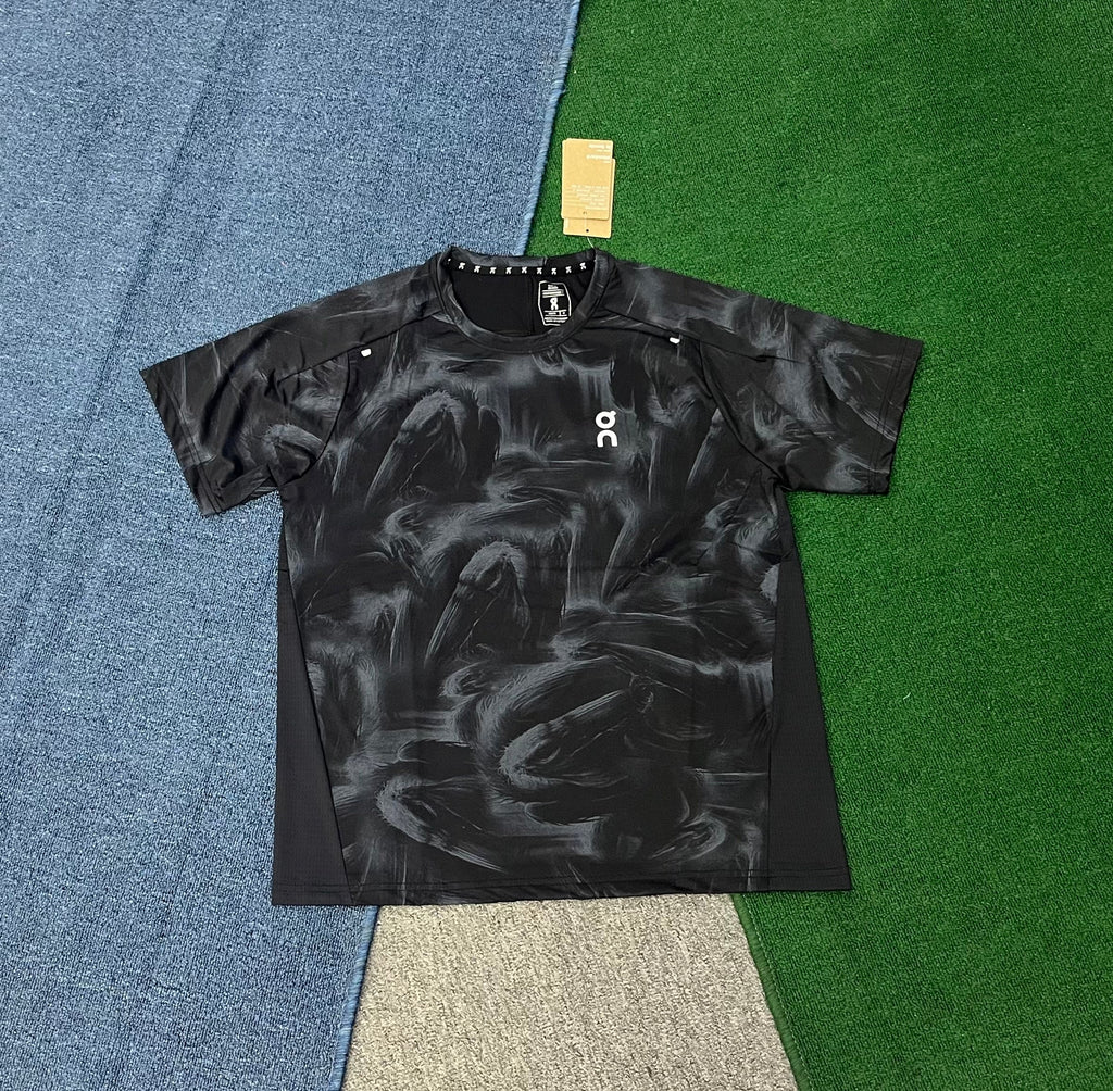 On Running Men's Performance Printed T-Shirt – Breathable Graphic Running Tee