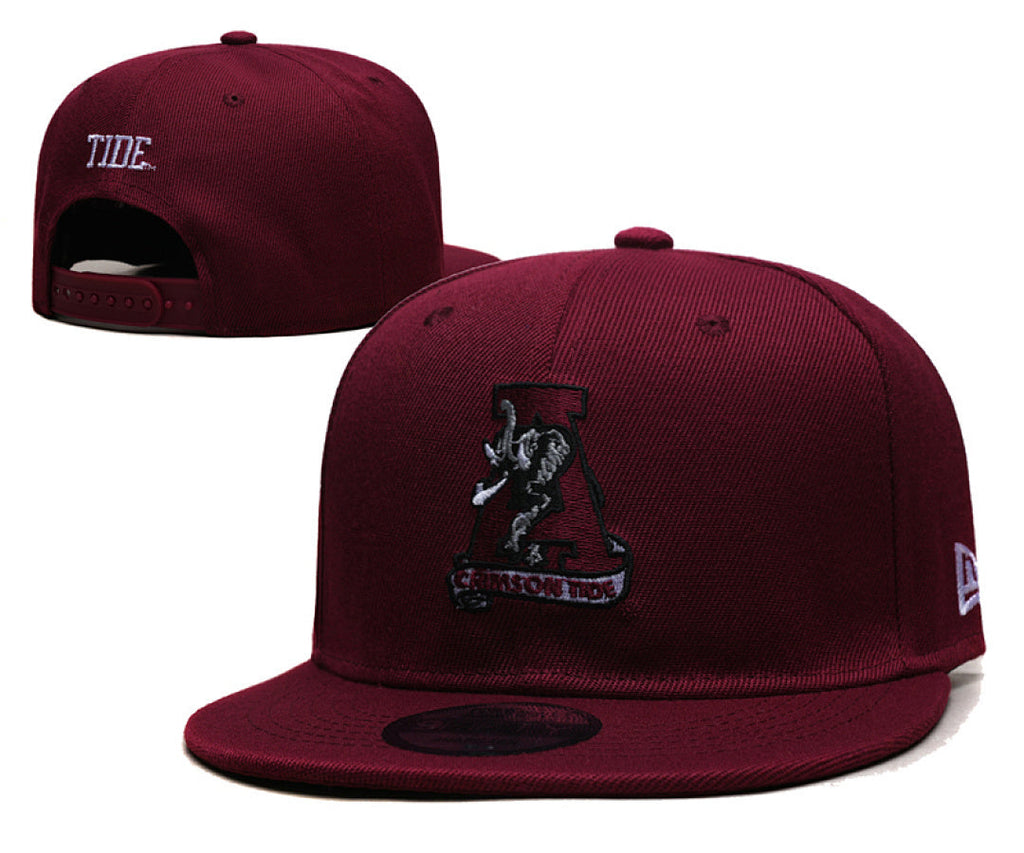 NCAA Vintage Team Snapback Cap – Script A & Big Al Elephant Mascot Embroidered Baseball Hat