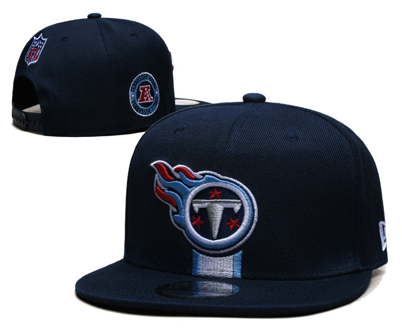 Tennessee Titans Navy & Blackout Snapback – Sword & Flame Logo Streetwear Cap