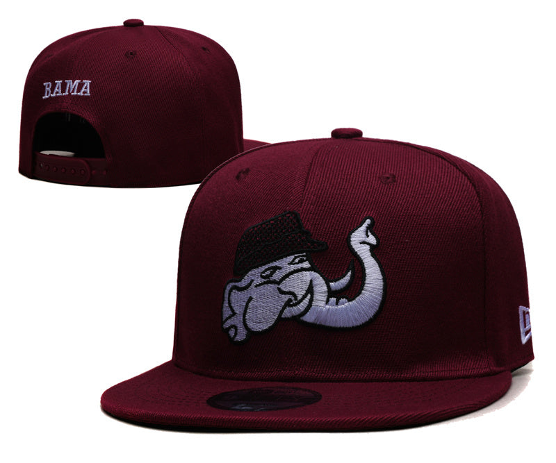 NCAA Vintage Team Snapback Cap – Script A & Big Al Elephant Mascot Embroidered Baseball Hat