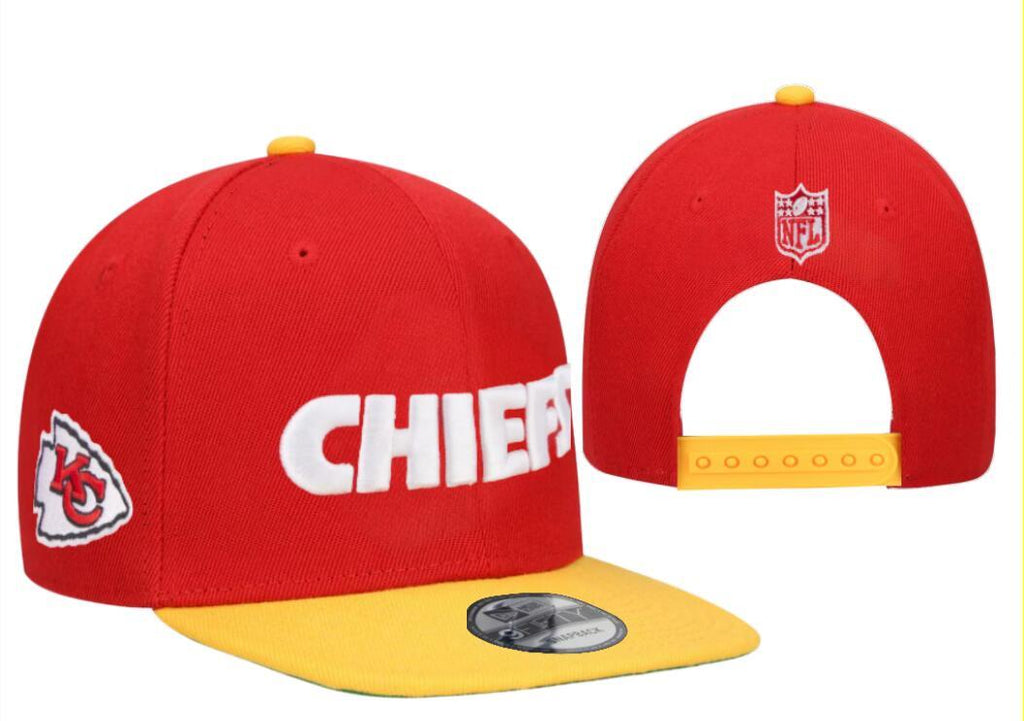 Kansas City Chiefs Embroidered Snapback Hat - Premium Adjustable Sports Fan Cap