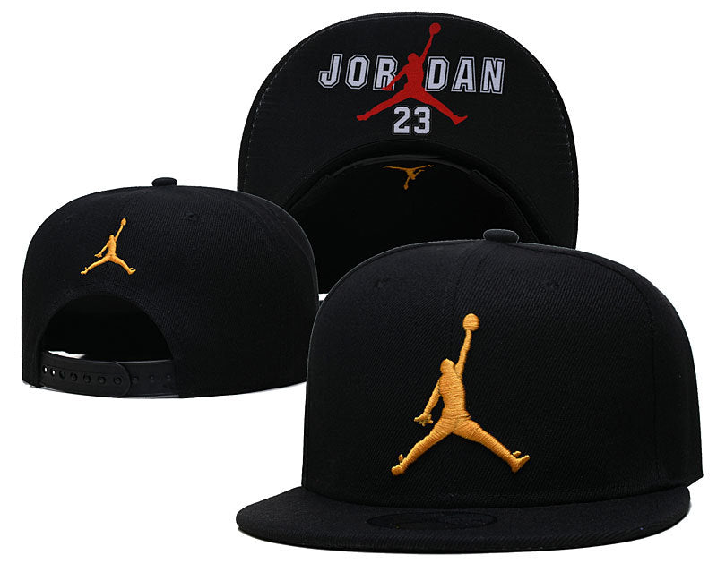 Retro Basketball Jumpman Snapback – Graphic Printed Under-Brim & 3D Logo Flat Visor Cap