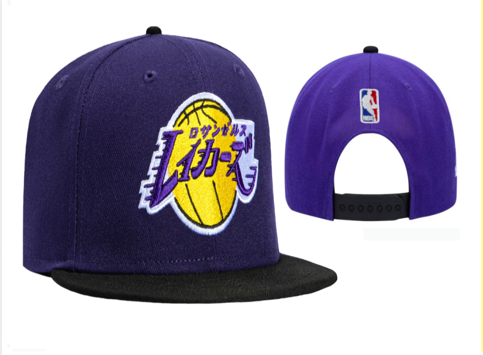Los Angeles Lakers Embroidered Snapback Hat - Premium NBA Basketball Fan Cap