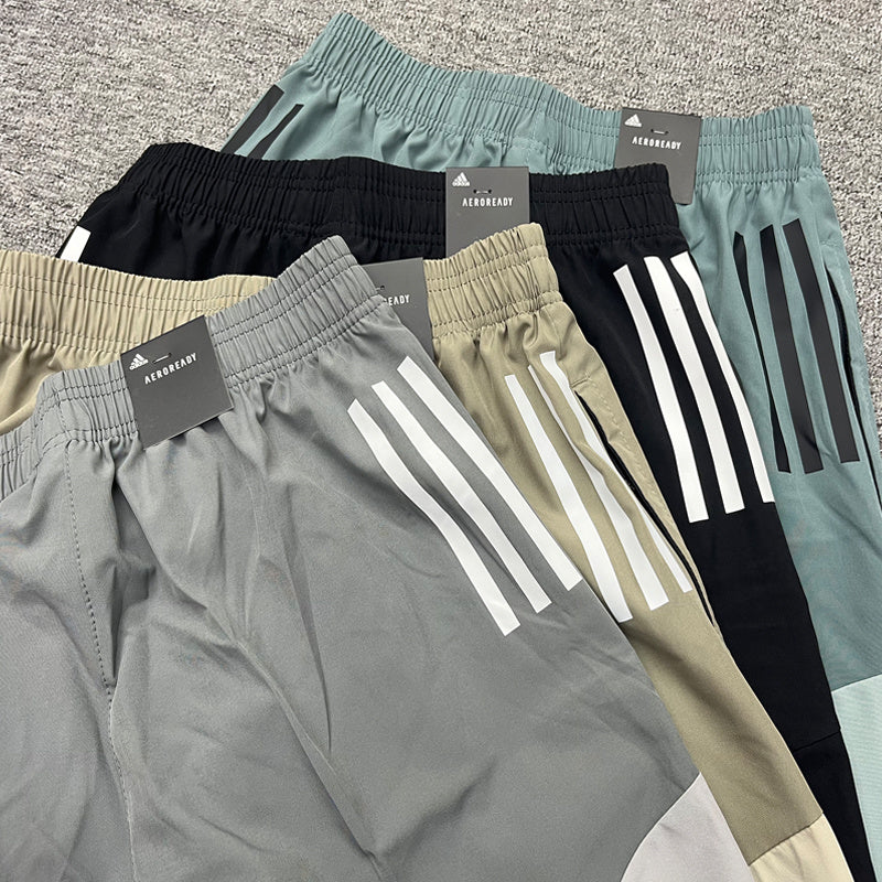 Adidas Men's Colorblock Training Shorts – Lightweight Athletic Running Shorts with Zip Pockets