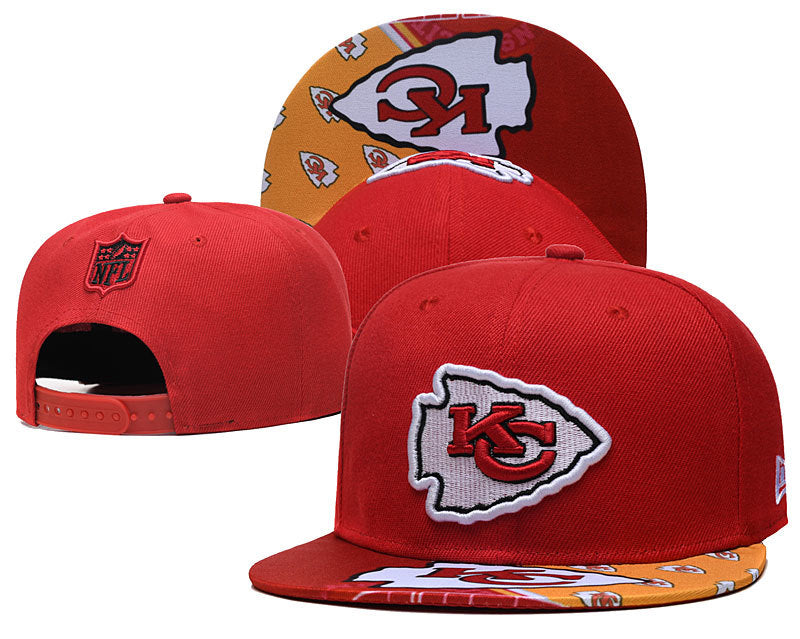 Kansas City Chiefs Embroidered Snapback Hat - Premium Adjustable Sports Fan Cap