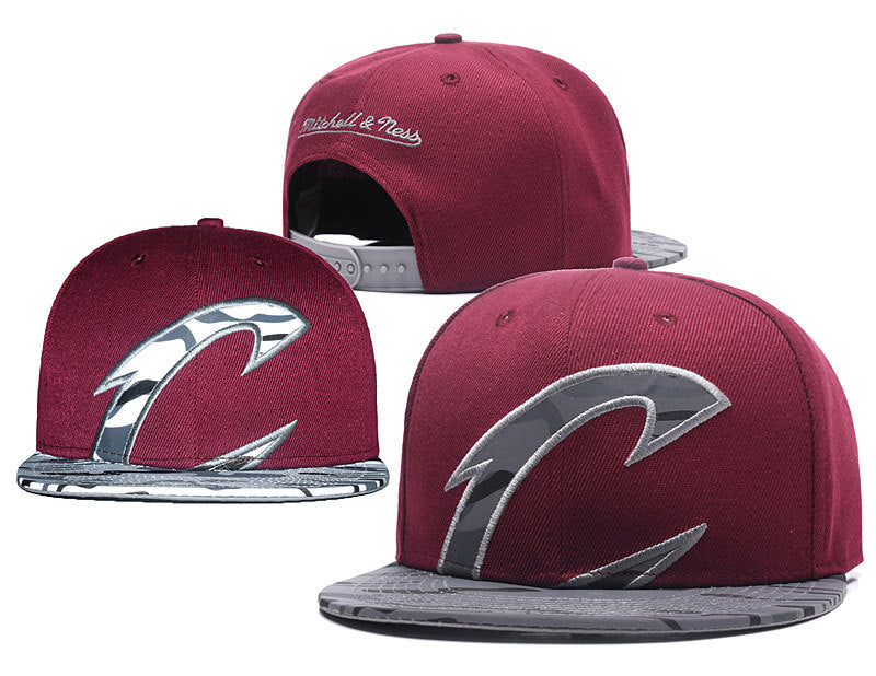 Cleveland Cavaliers "C" Logo Flat Brim Snapback – Leather Visor & Mesh Trucker Cap