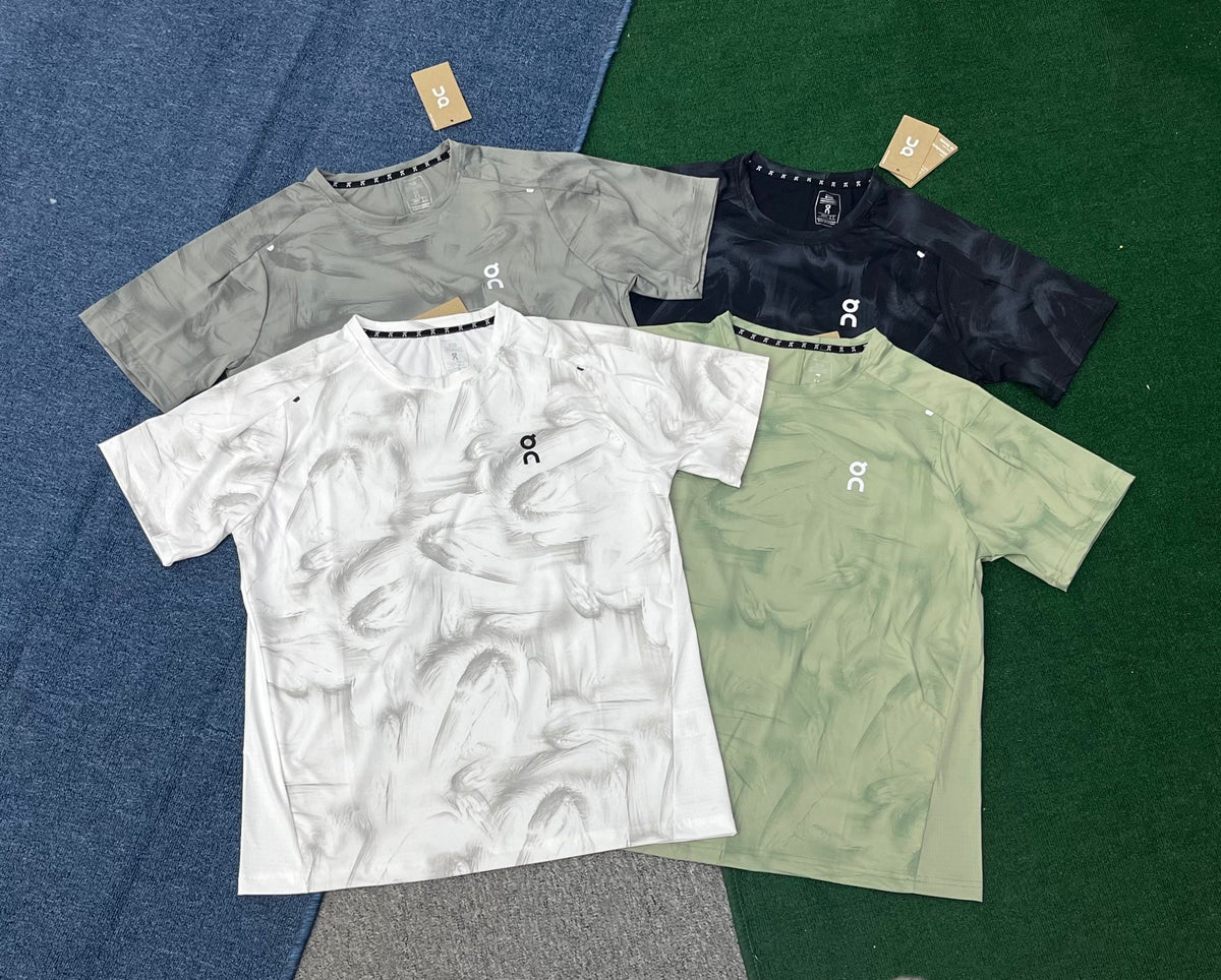 On Running Men's Performance Printed T-Shirt – Breathable Graphic Running Tee